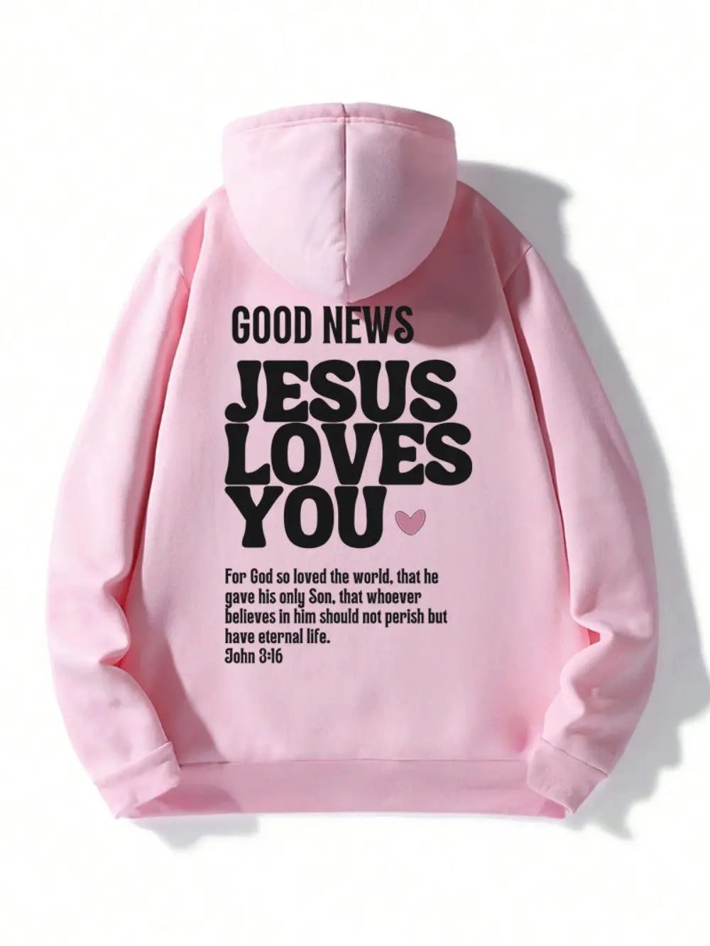 Good News Jesus Loves You Oversized Hoodie